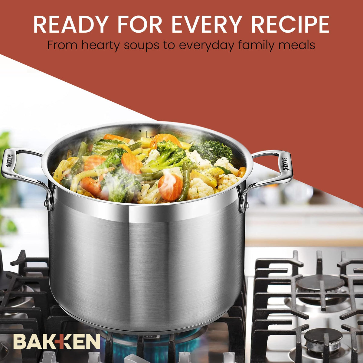 16 Quart Stainless Steel Stockpot with Lid W980724