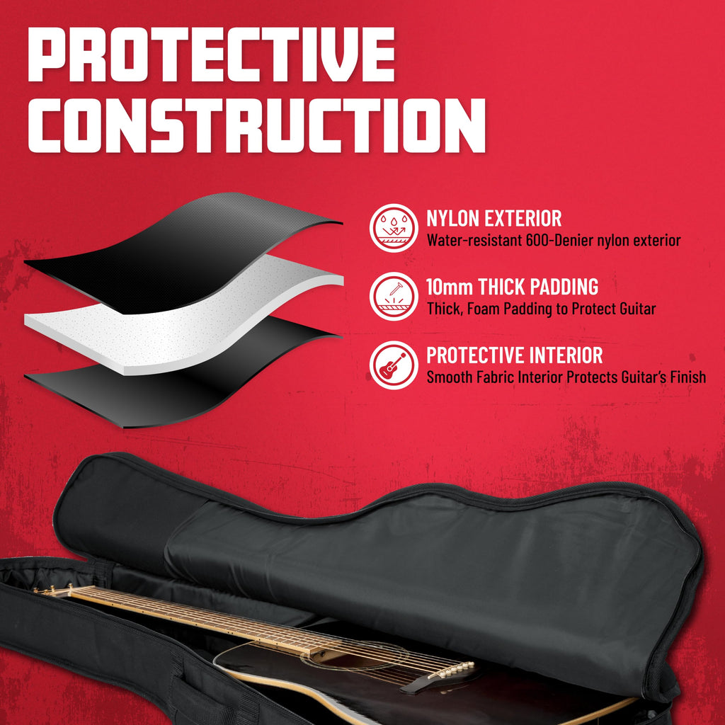 Foam Padded Acoustic Guitar Gig Bag J955764