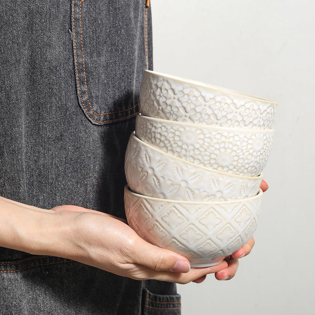 26 Oz Ceramic Soup Bowls Set of 4, 6 inch Q75776