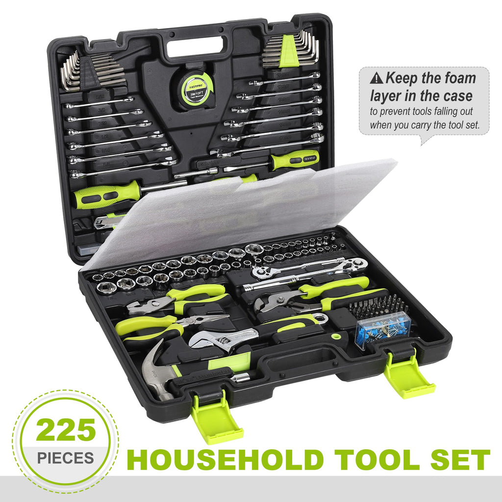 225-Piece Home Repairing Tool Kit with Tool Box K536