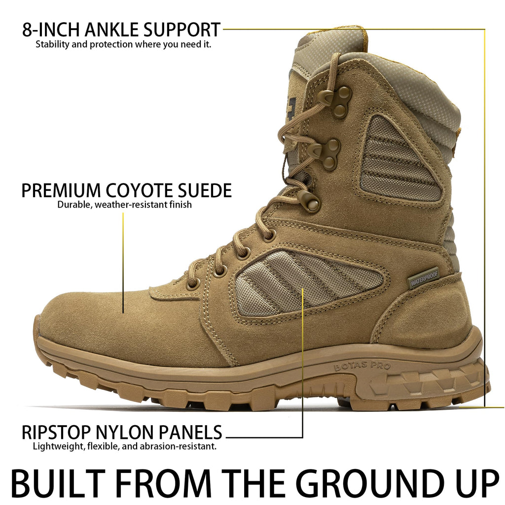 8-Inch Waterproof Military Tactical Boots X119667
