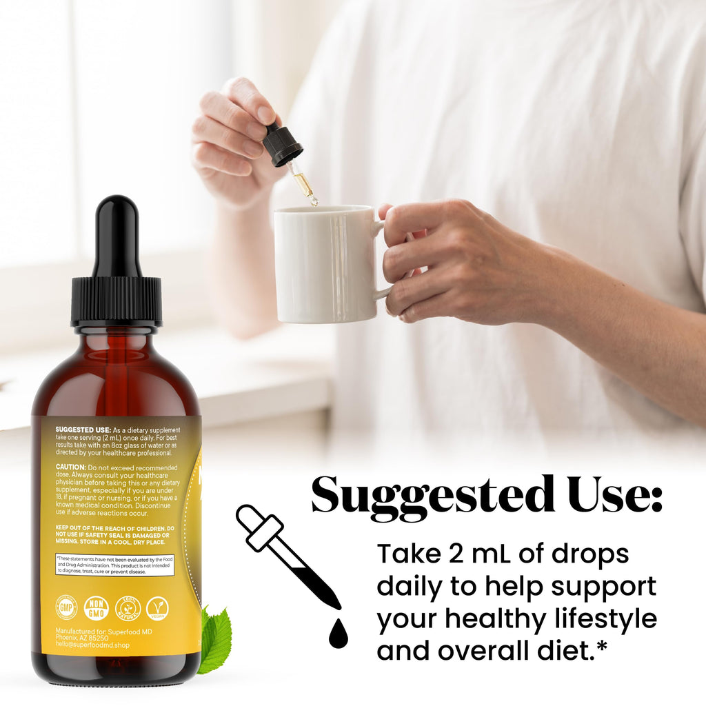 Maca Root Liquid Drops with Ashwagandha, Nettle, Fenugreek, Beet Root and L-Arginine 8 Oz B3055