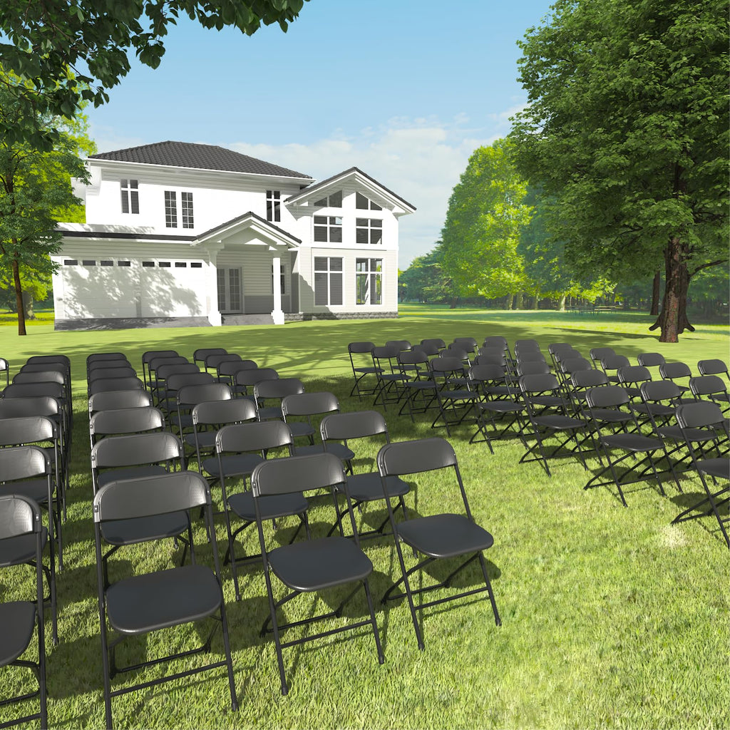 Black Folding Chairs 10 Pack G287167