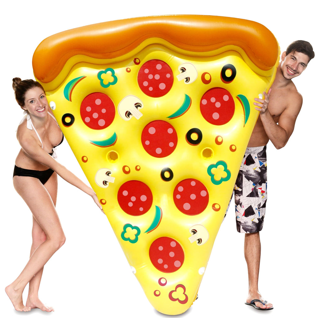 Inflatable Pizza Slice Pool Float with Cup Holders Z7156
