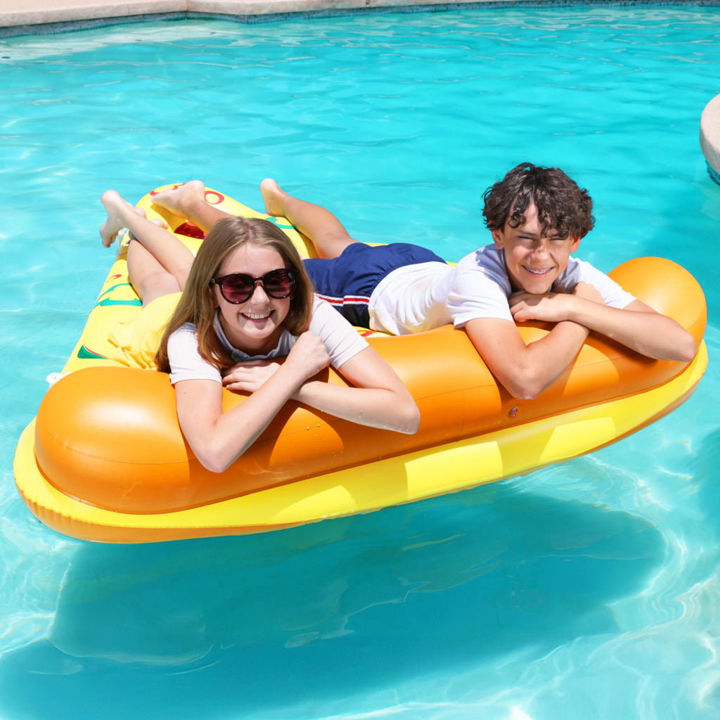 Inflatable Pizza Slice Pool Float with Cup Holders Z7156