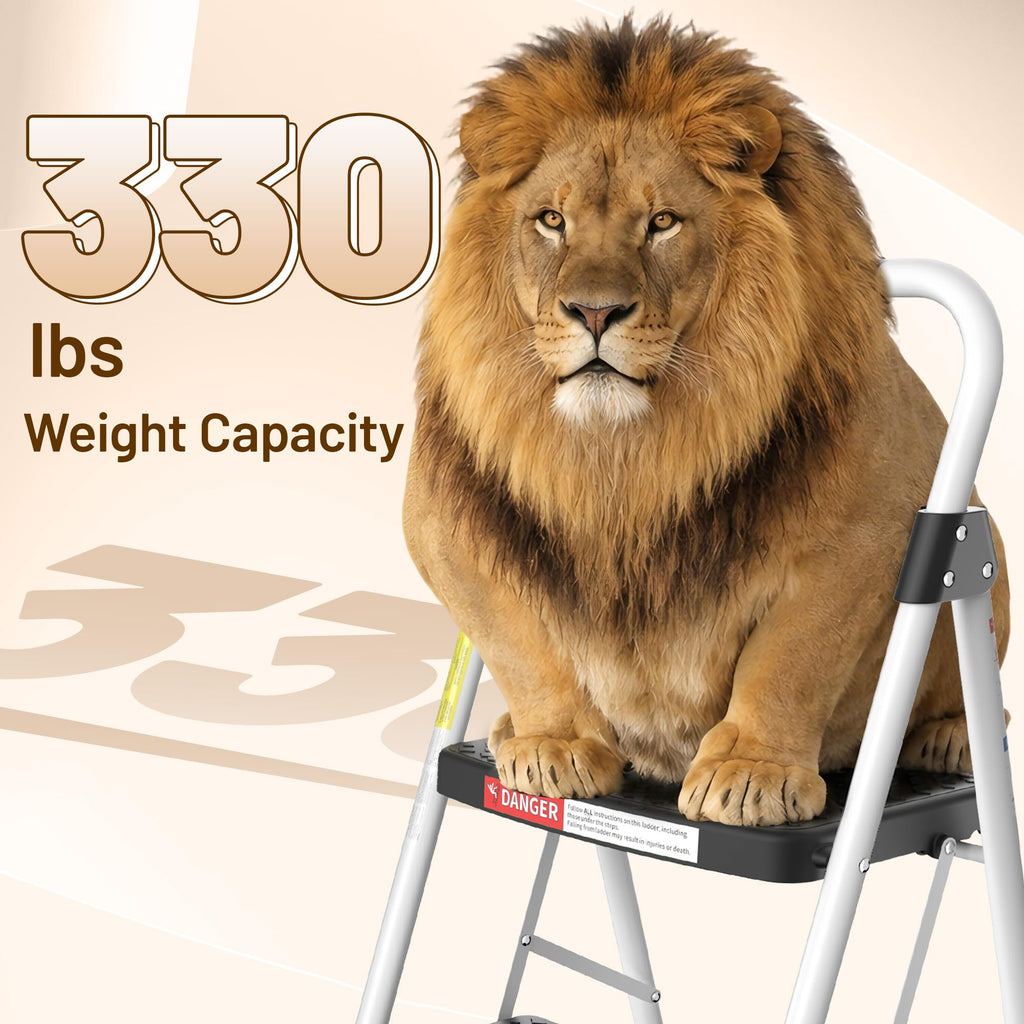 2 Step Ladder with Anti-Slip Pedal T735883