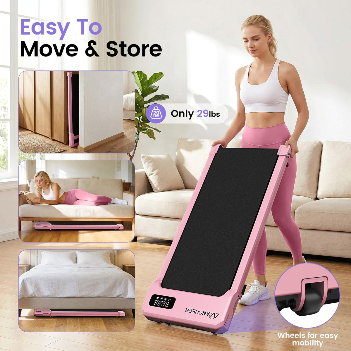 Walking Pad with Incline Treadmill D918