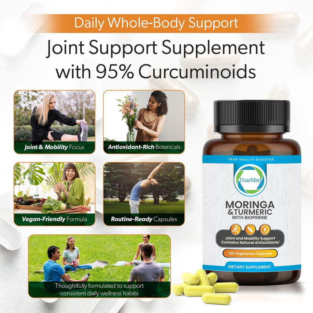 Moringa Turmeric Bioperine Supplement 120CT N738