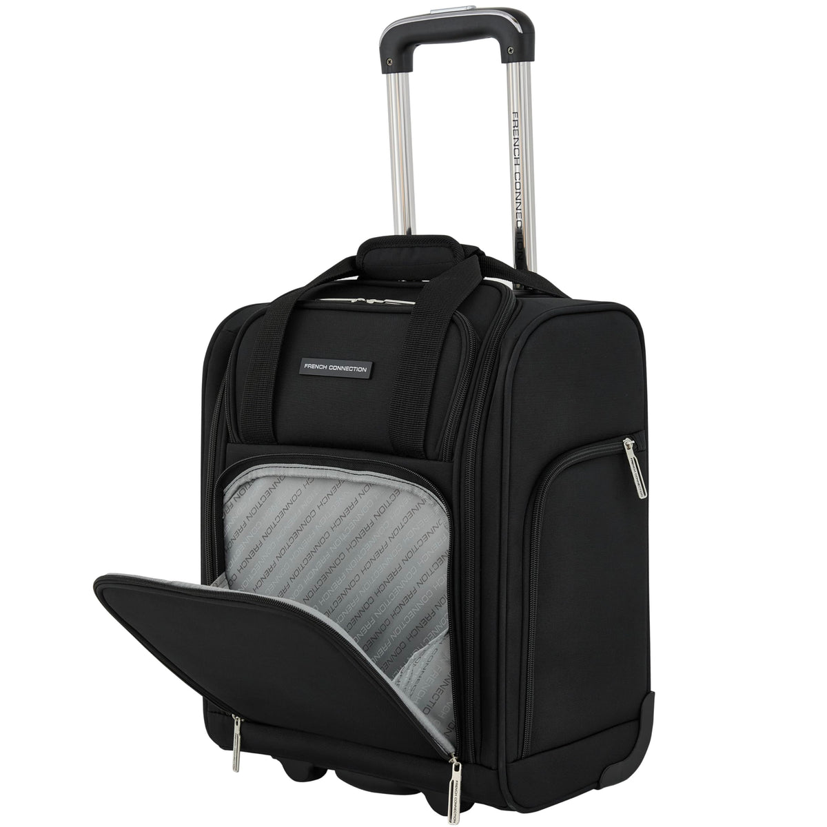 16" Underseat Carry-On Luggage with USB/USB-C Ports, Black S595