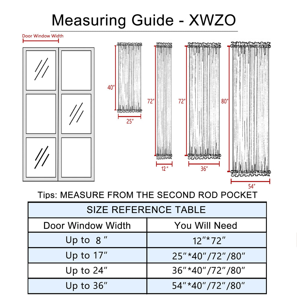 Door Curtains, Thermal and Room Darkening Curtains, Rod Pocket Blackout Curtains, 25 x 40 inches, Greyish White, 1 Panel Q285
