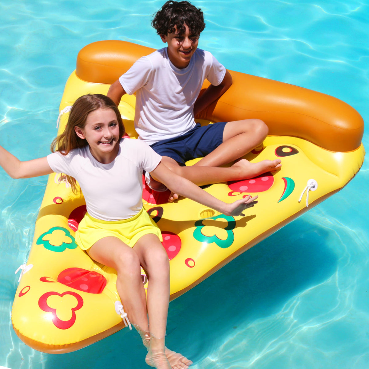 Inflatable Pizza Slice Pool Float with Cup Holders Z7156