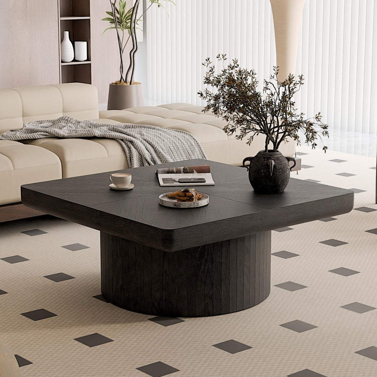 Black Square Coffee Table V41010
