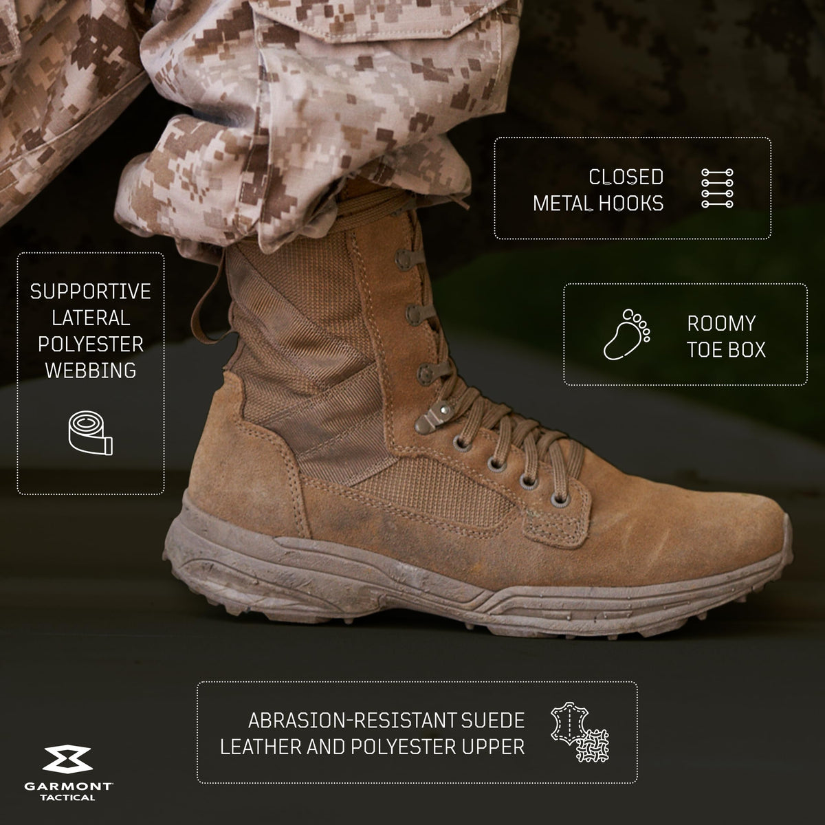 Coyote Suede Leather Tactical Boots N4959