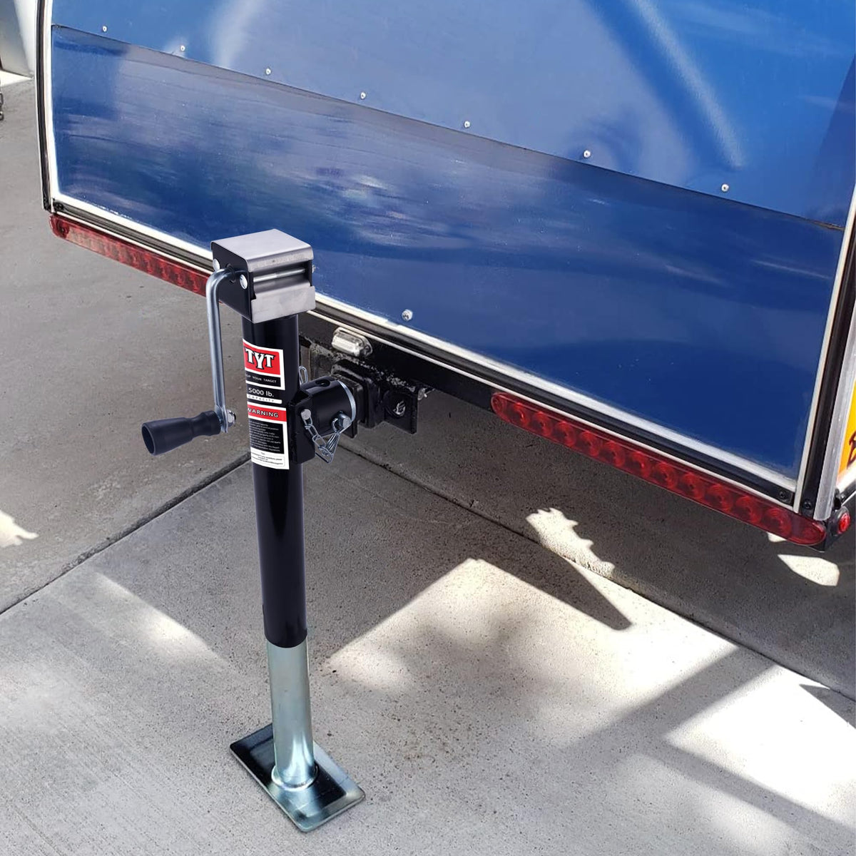 5000lbs Weld On Swivel Trailer Jack, 15" Vertical Travel V38515