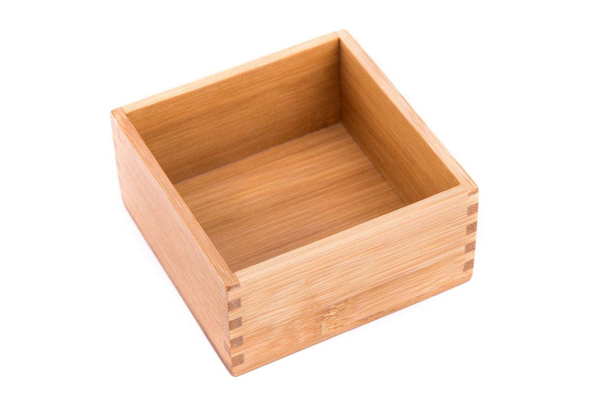 Bamboo Organizer Storage Boxes 4"*4" A266