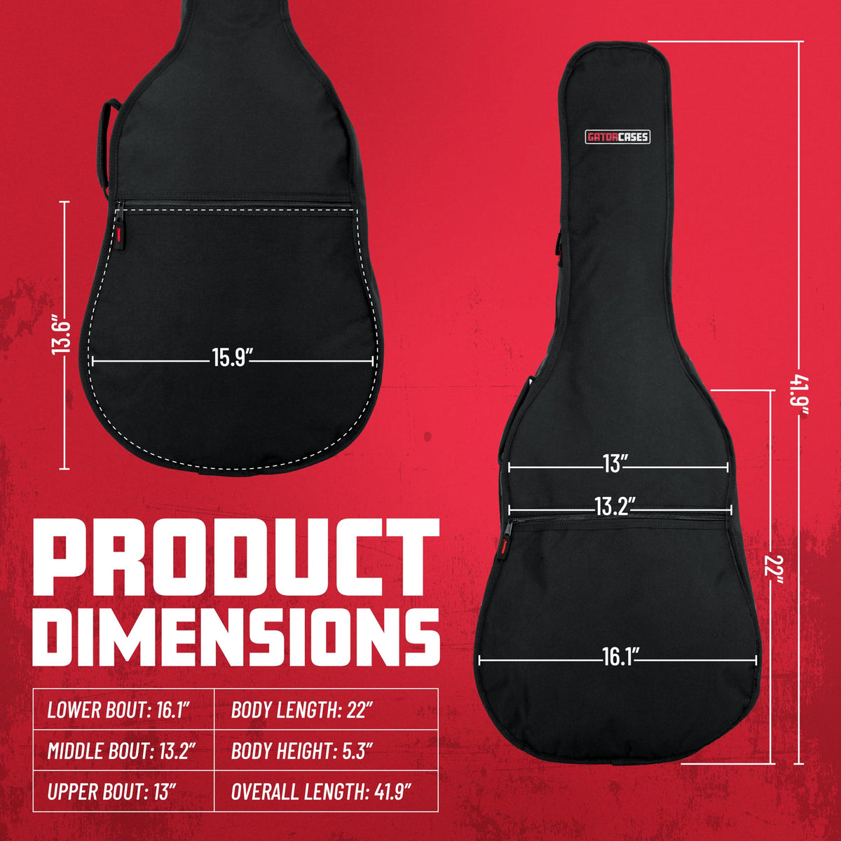 Foam Padded Acoustic Guitar Gig Bag J955764