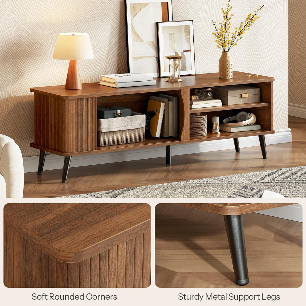 Mid Century Modern TV Stand with Storage C262