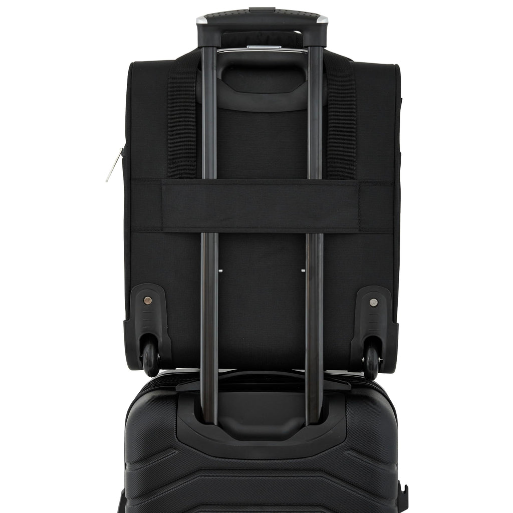 16" Underseat Carry-On Luggage with USB/USB-C Ports, Black S595