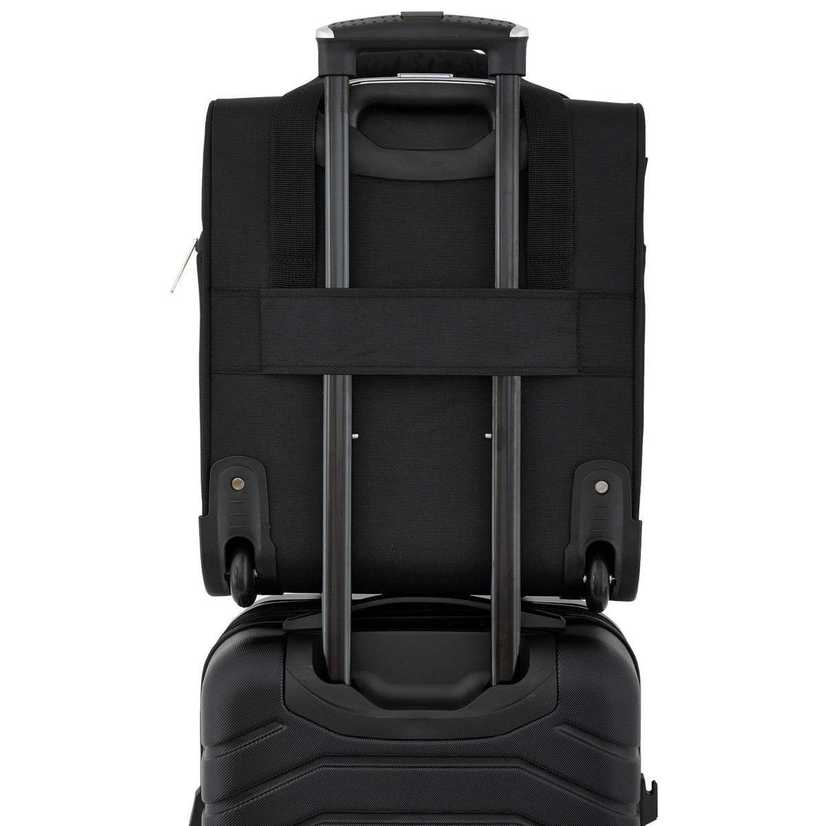 16" Underseat Carry-On Luggage with USB/USB-C Ports, Black S595