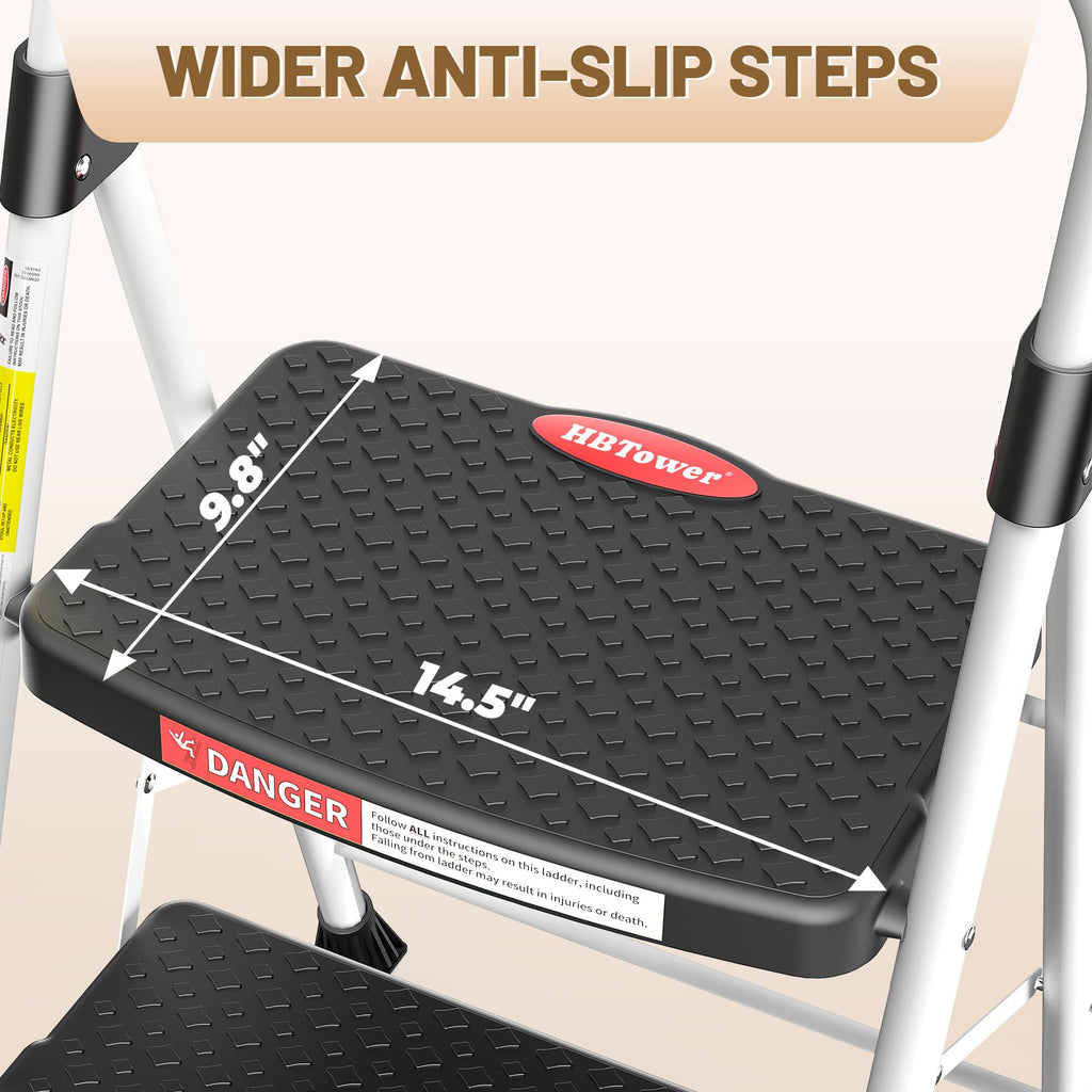 2 Step Ladder with Anti-Slip Pedal T735883
