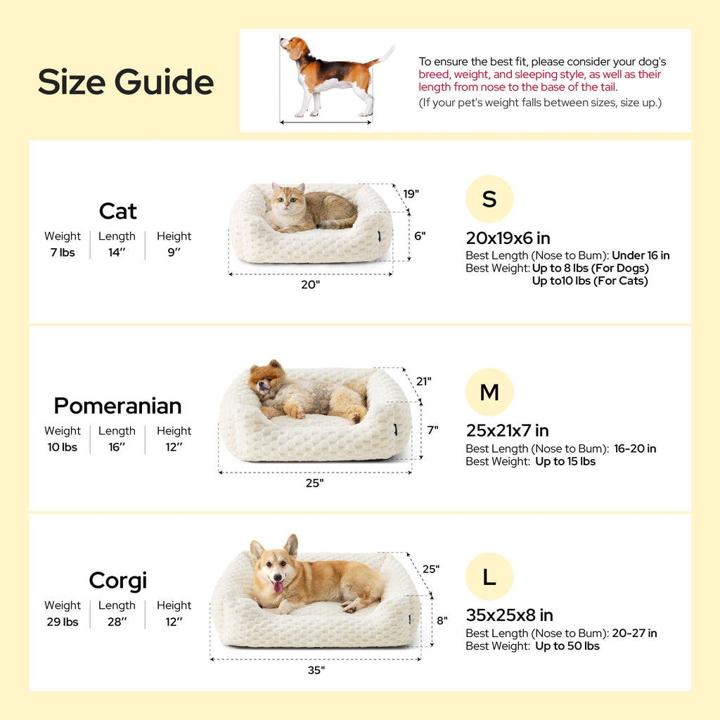 Washable Fluffy Dog Bed N60723