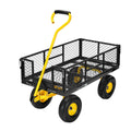 Heavy Duty 4.5 Cu Ft Mesh Steel Garden Cart I2344