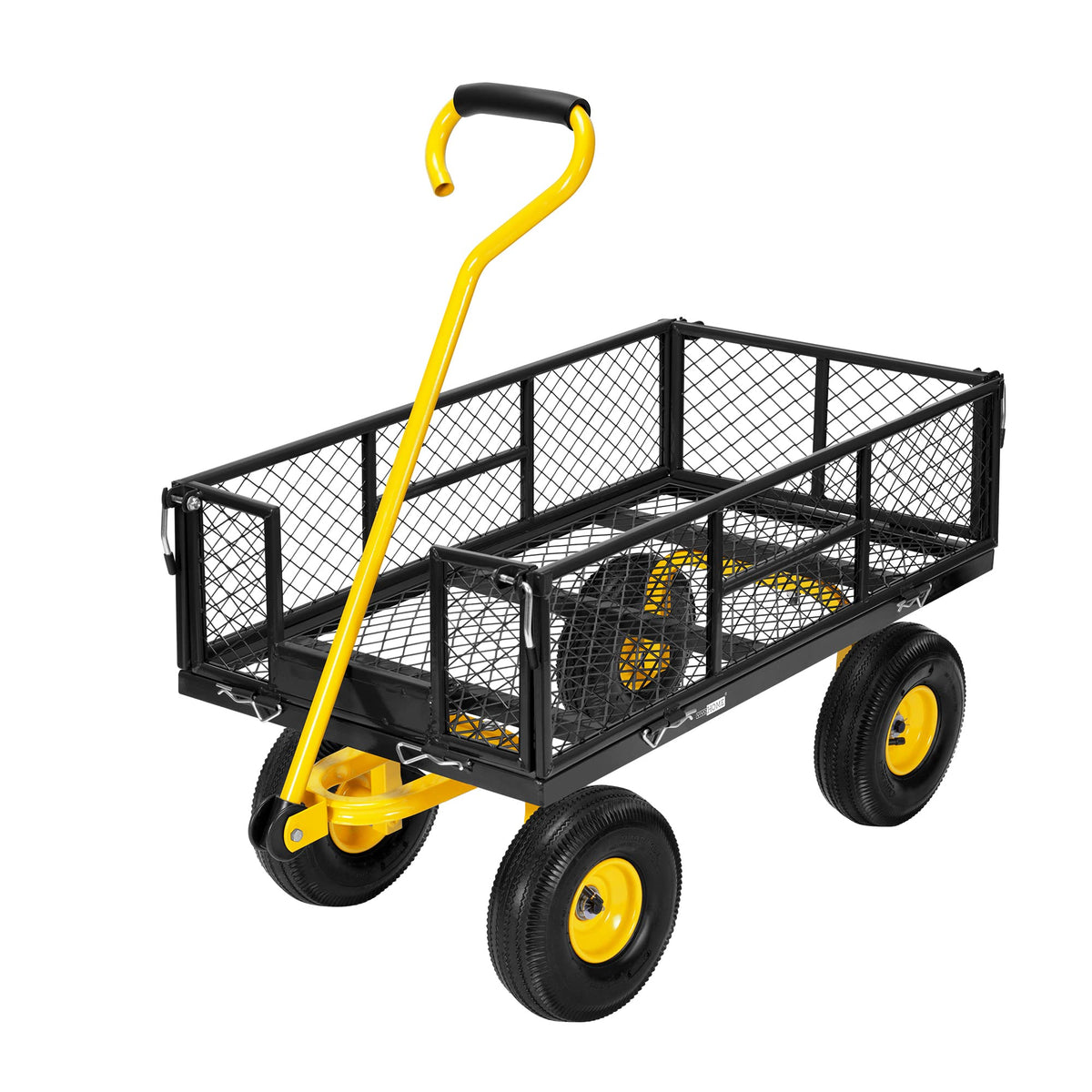 Heavy Duty 4.5 Cu Ft Mesh Steel Garden Cart I2344