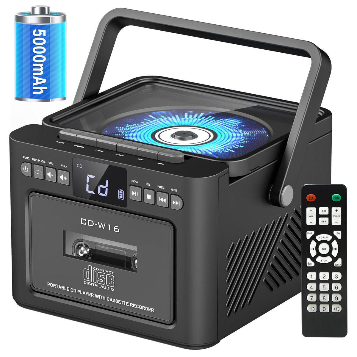Boombox Cassette CD Player Combo with Bluetooth O26031