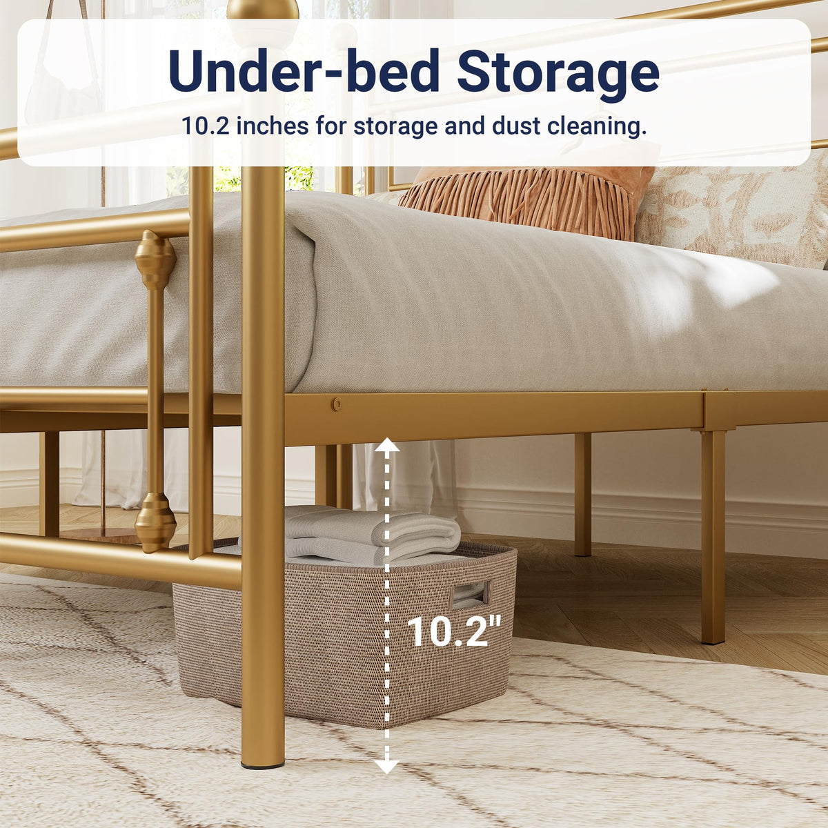 Full Size Metal Platform Bed Frame K7951