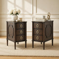 Narrow Wood Nightstands Set of 2 I6810