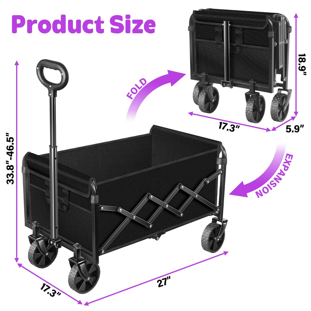 Foldable Wagon Cart with Wheels E67979