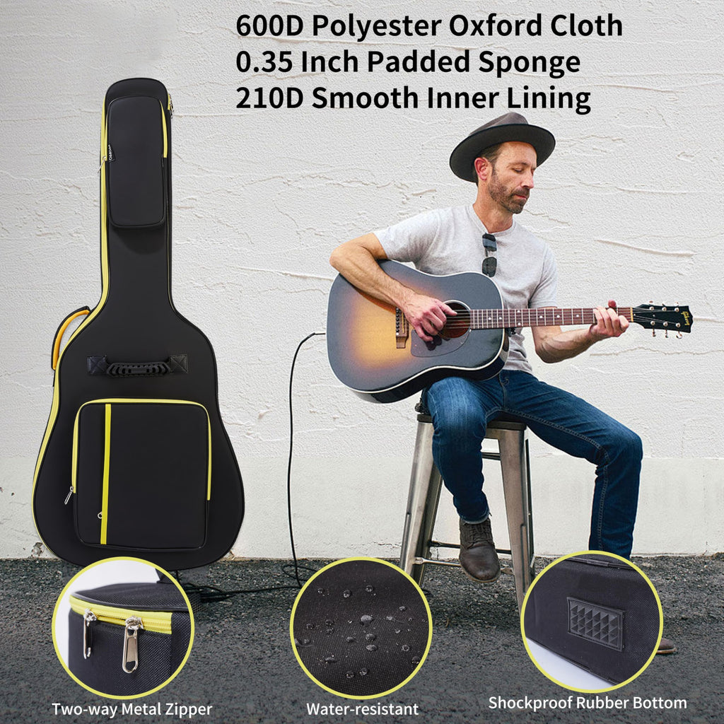 600D Waterproof Padded Acoustic Guitar Gig Bag W510947
