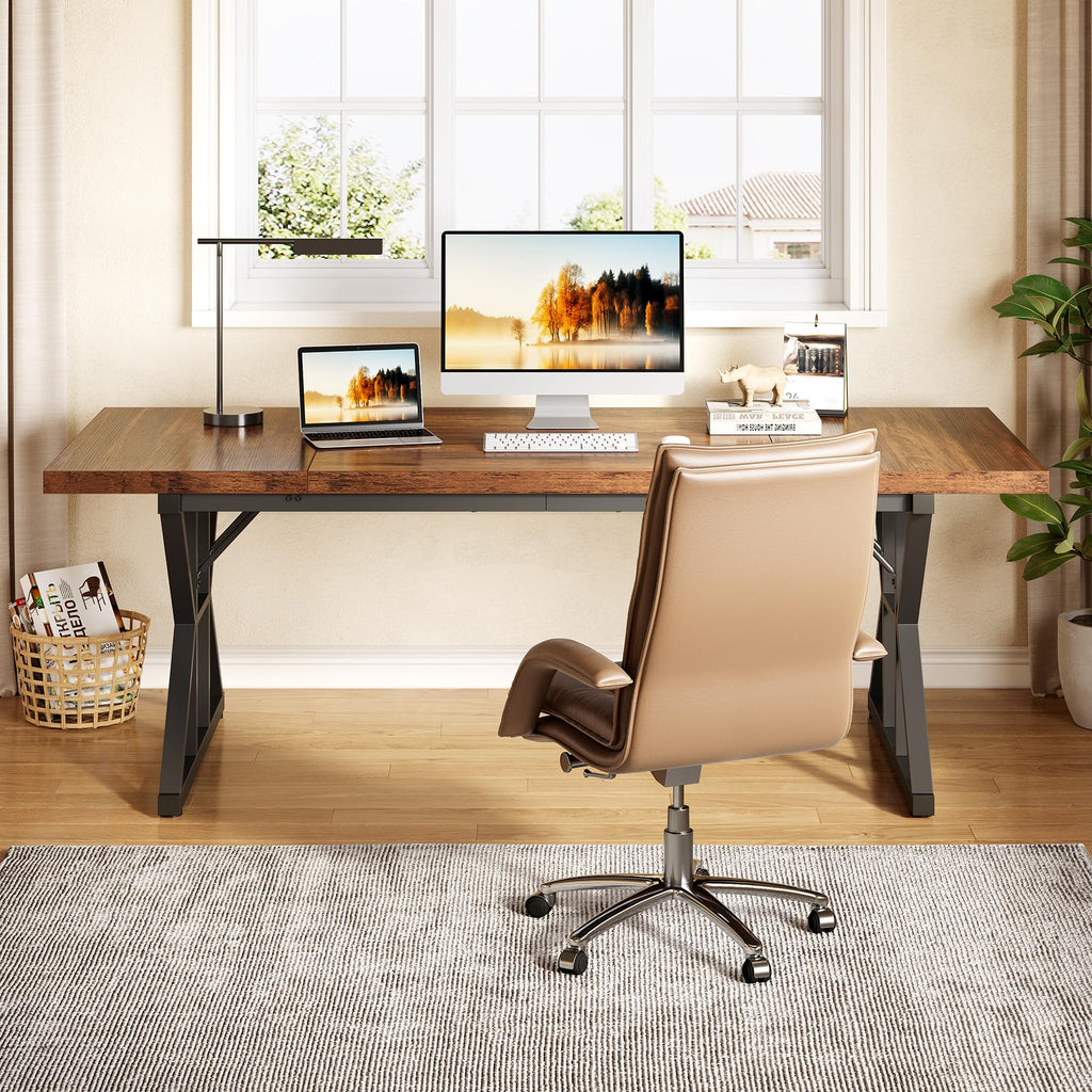 70.8-Inch Wooden Office Desk X29112