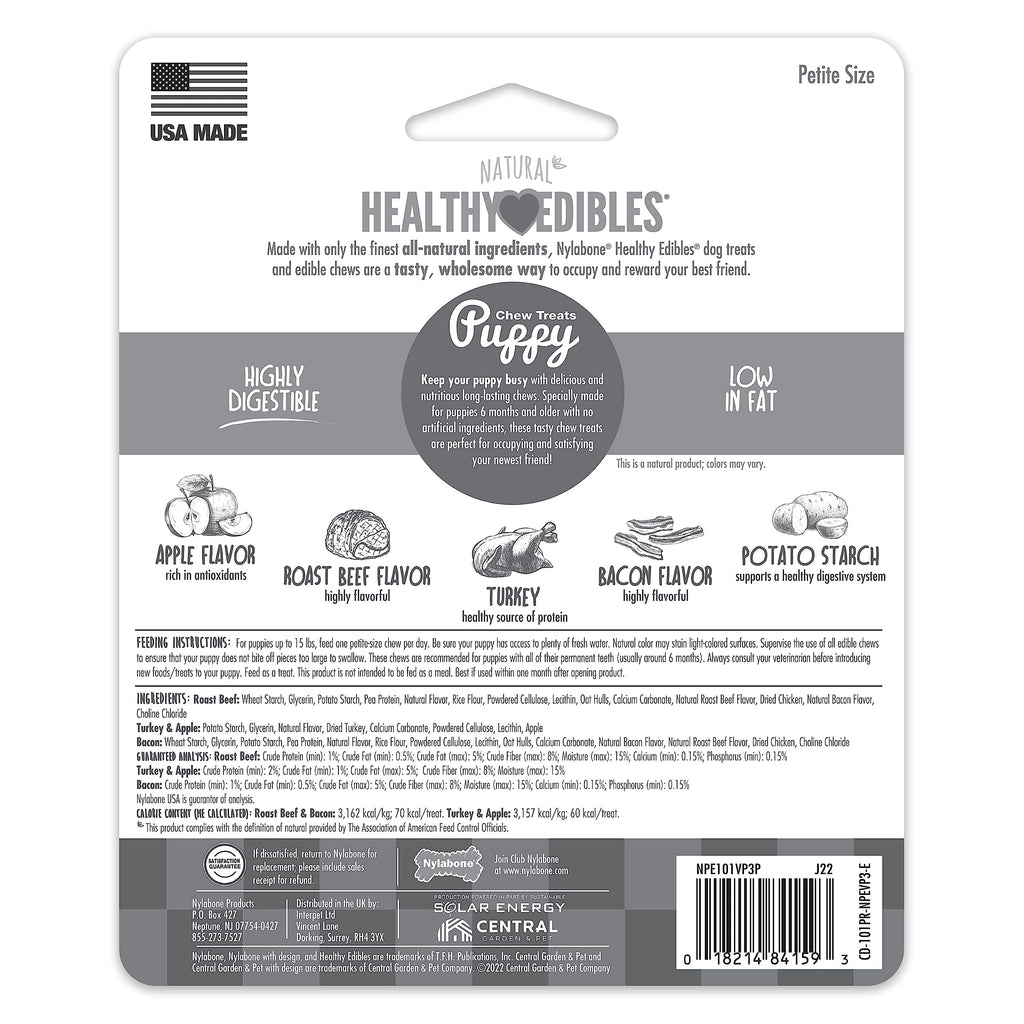 Healthy Edibles Puppy Dog Treats Variety Pack, 3 Count R5810