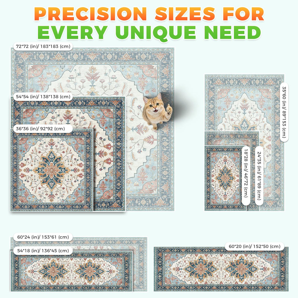 Cat Litter Mat 2 Pack, 18x28 Machine Washable Waterproof Non Slip J627085