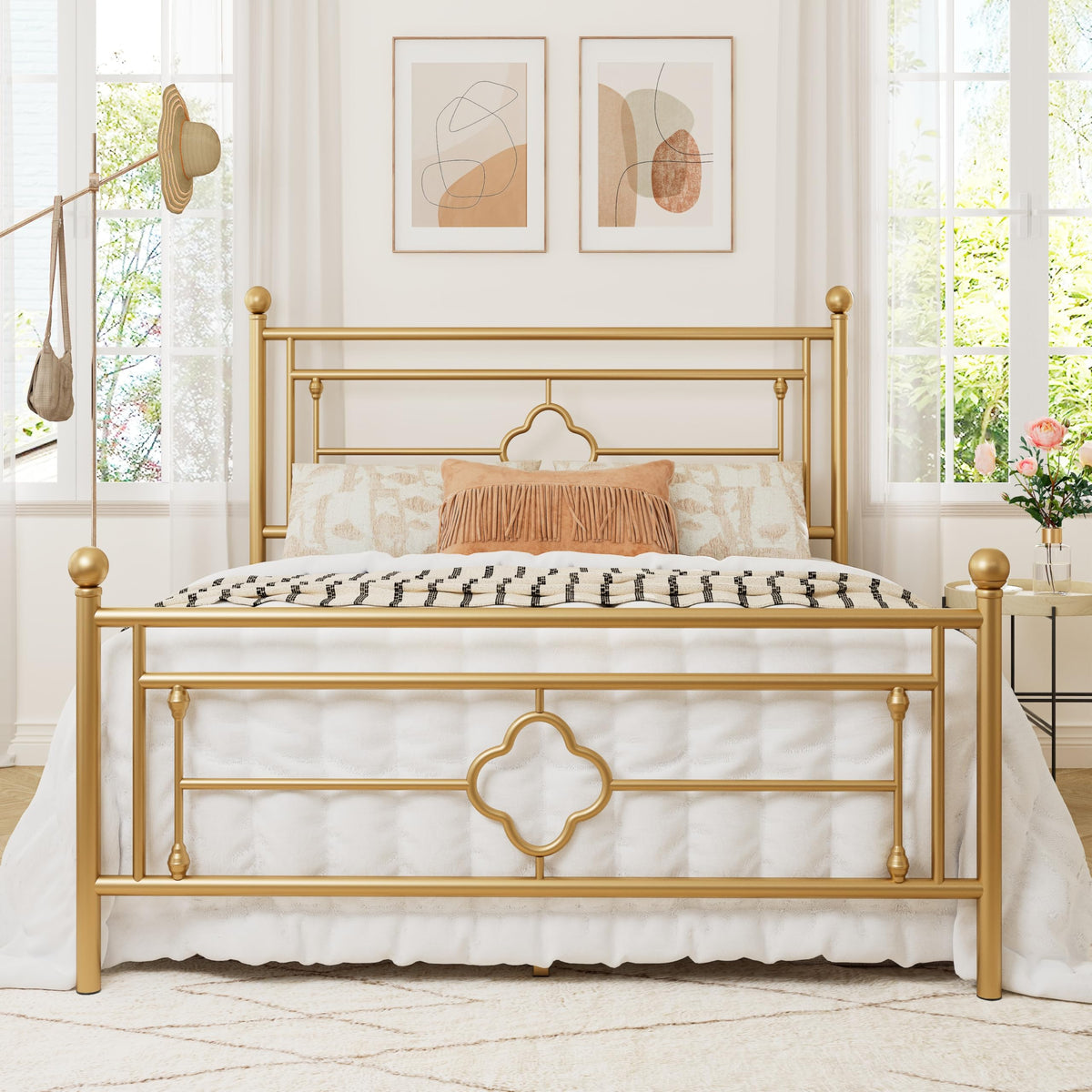 Full Size Metal Platform Bed Frame K7951