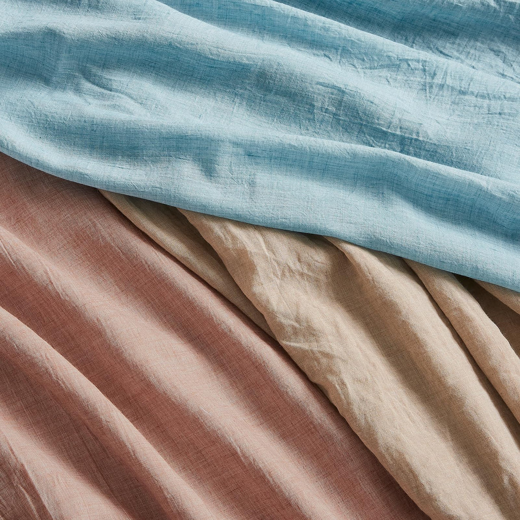 Blush Pink Sheer Cotton Linen Curtains 2 Panels W89608